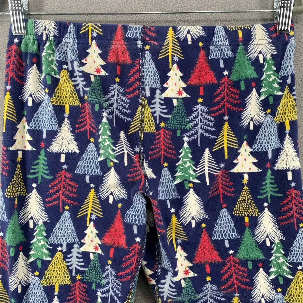 Hanna Andersson Twinkly Trees on Navy Holiday‎ Pajama Pants Womens M Christmas